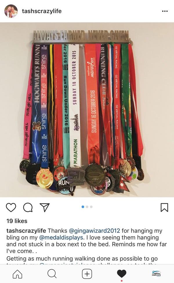 Always Earned Never Given Medal Display Hanger
