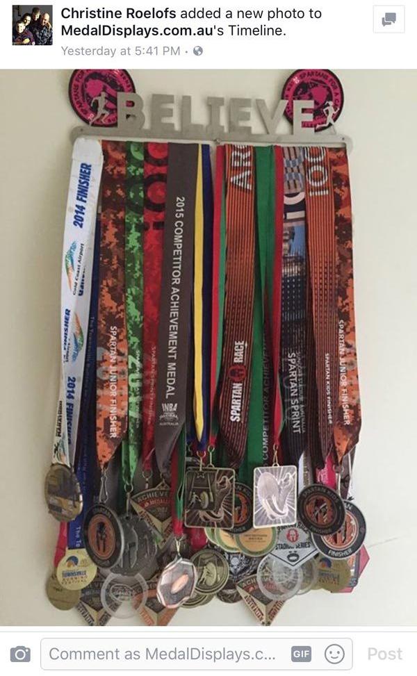 Believe Medal Display Hanger
