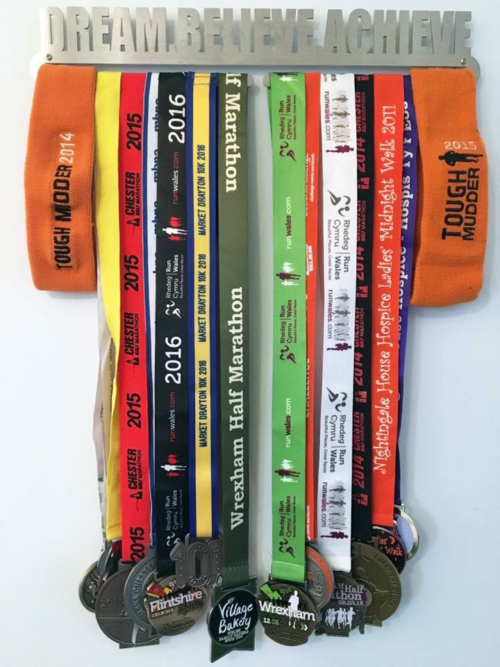 Dream Believe Achieve Medal Display Hanger