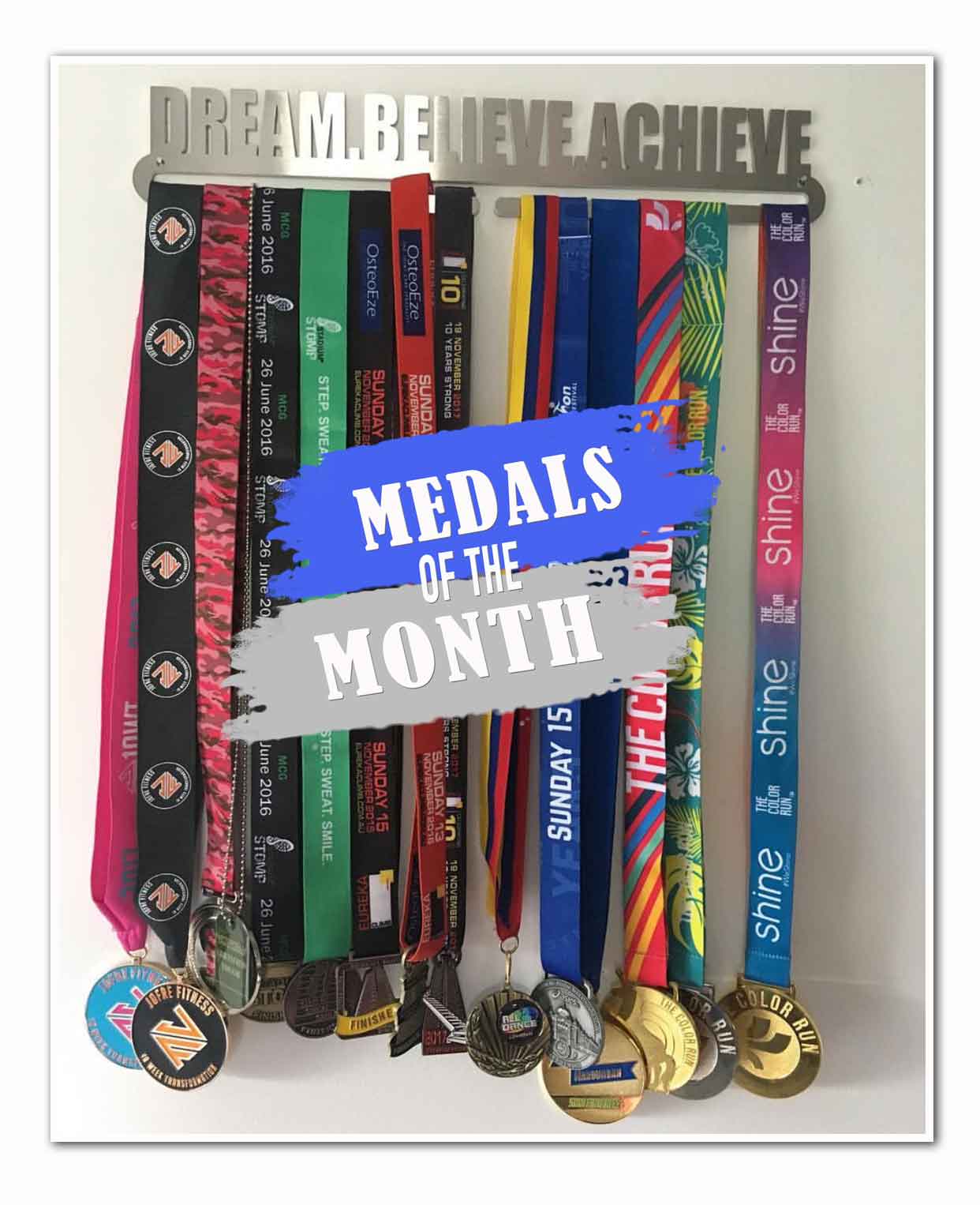 Medal Display Hanger - Dream. Believe. Achieve.™