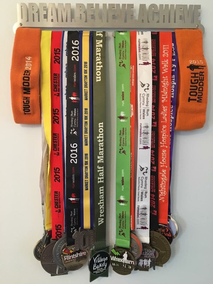 Dream Believe Achieve Medal Display Hanger