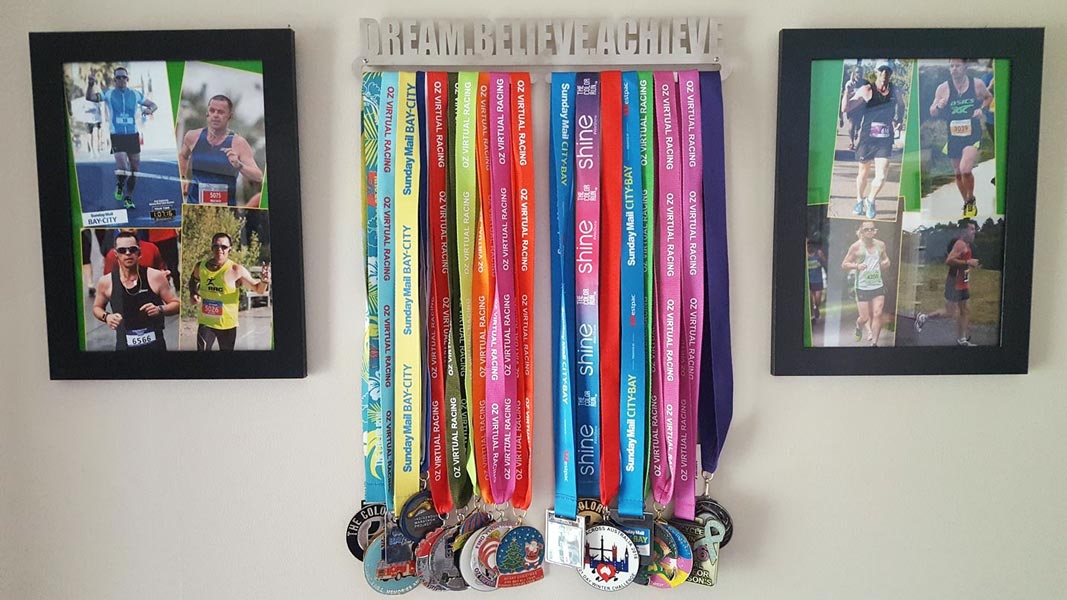 Dream Believe Achieve Medal Display Hanger