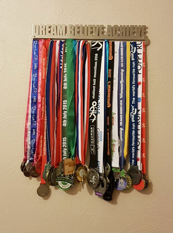 Dream Believe Achieve Medal Display Hanger