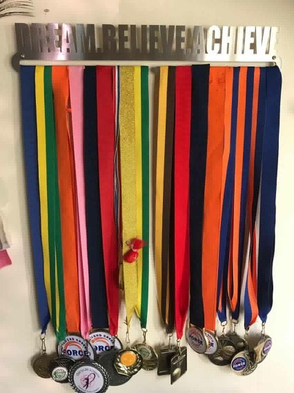 Dream Believe Achieve Medal Display Hanger