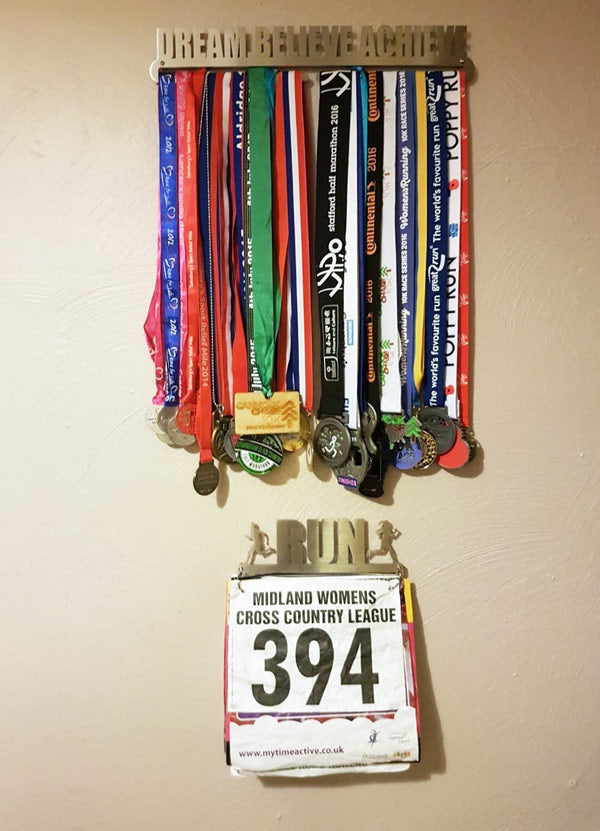 Dream Believe Achieve Medal Display Hanger