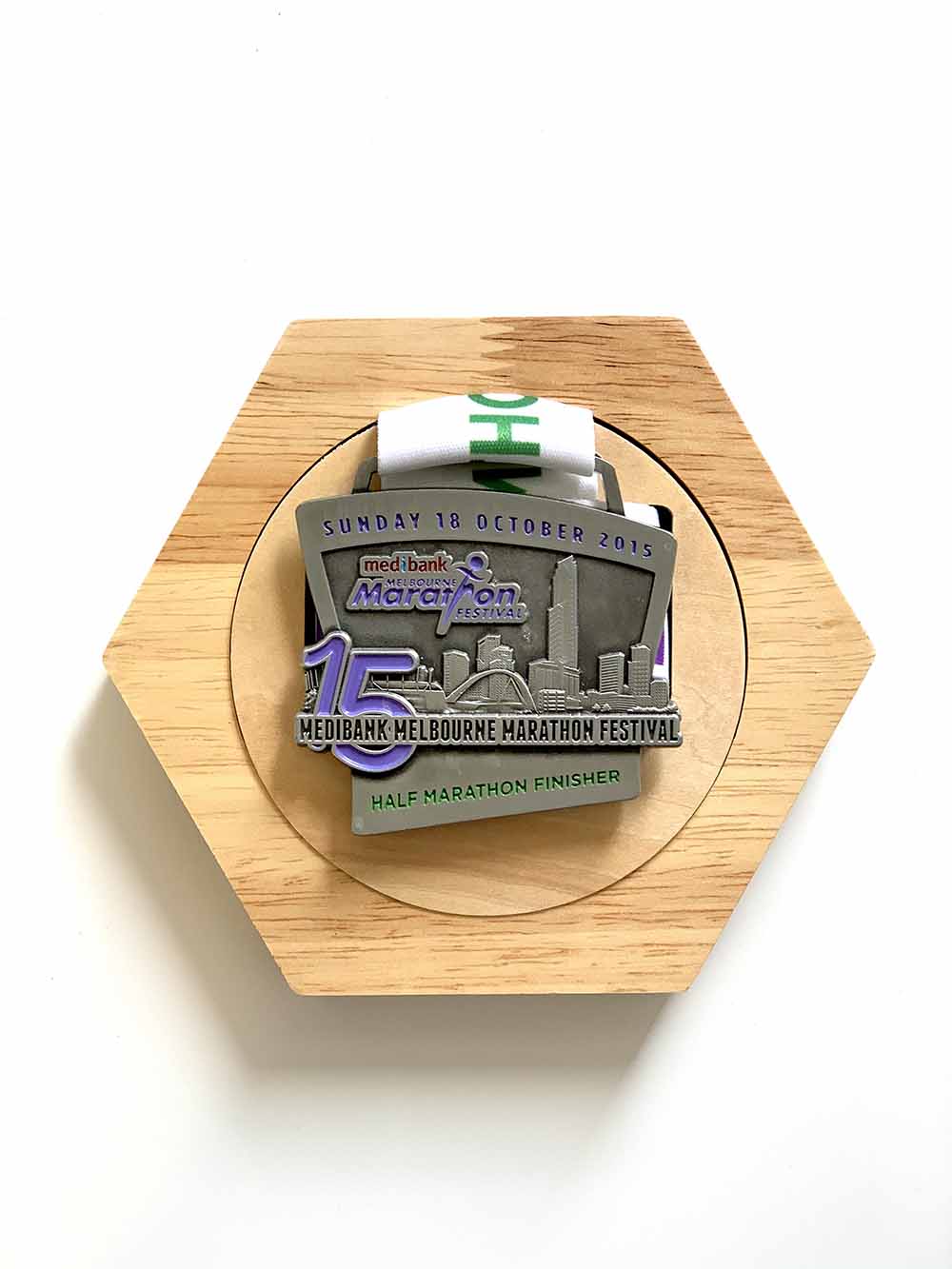 Wooden Hex (Honeycomb) Medal Display™