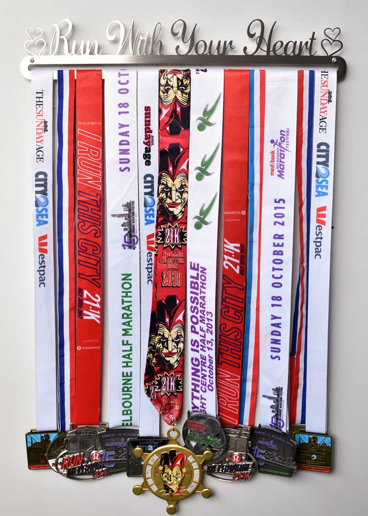 Medal Display Hanger - Run With Your Heart™