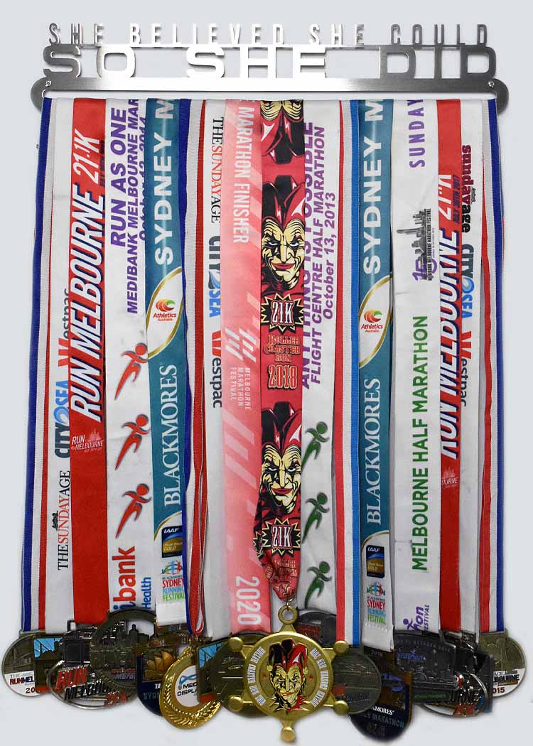 Medal Display Hanger - She Believed She Could So She Did™