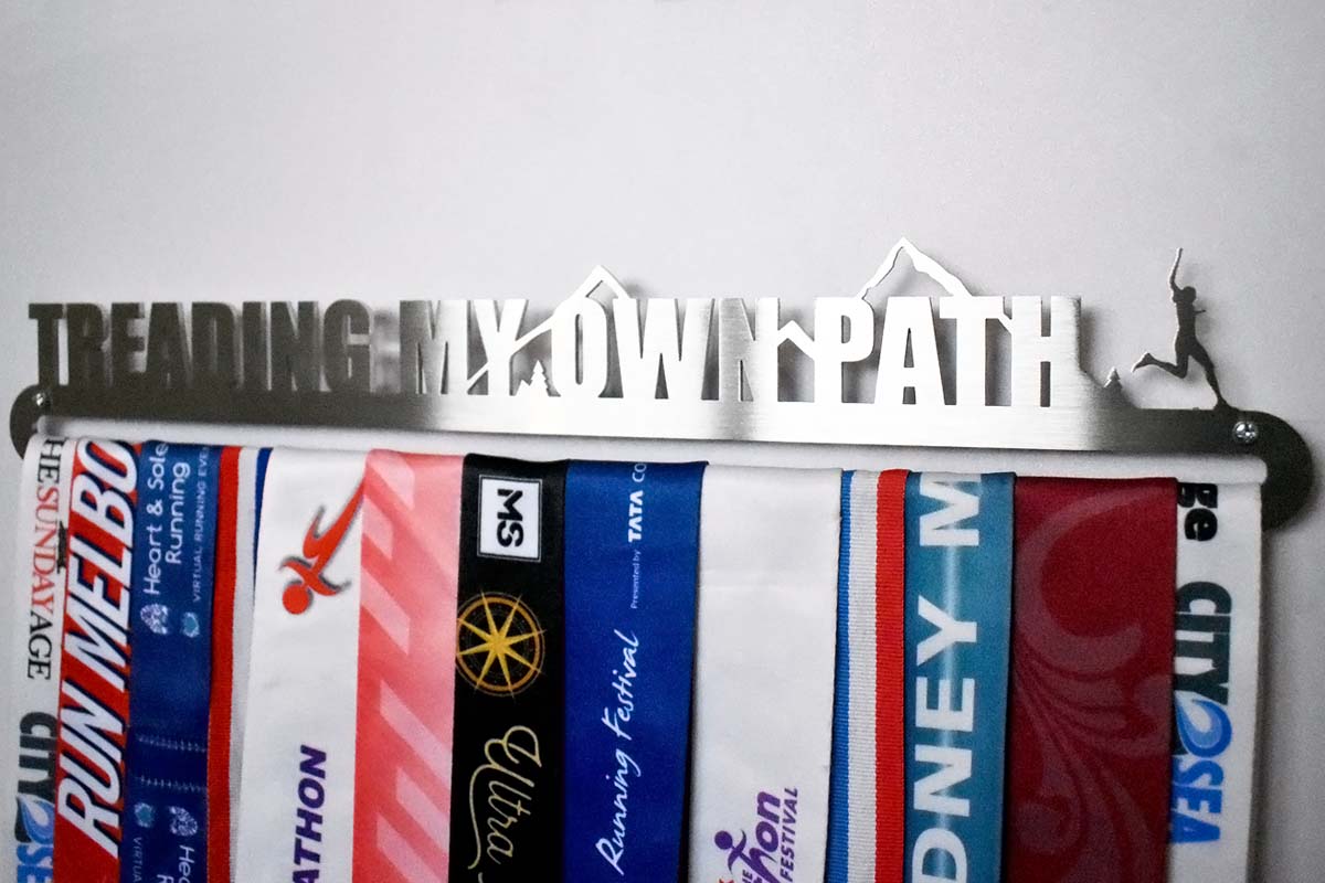 Medal Display Hanger - Treading My Own Path (Trail Running)™