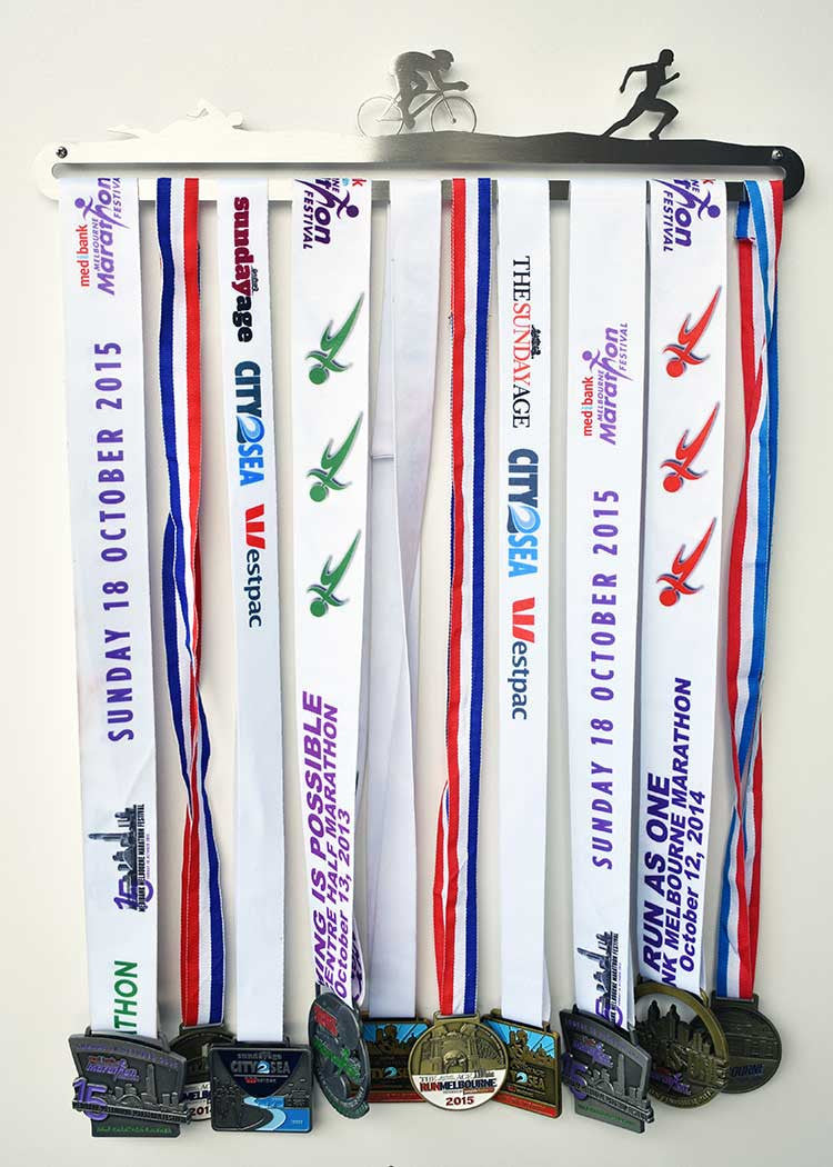 Medal Display Hanger - Triathlon (Swim Cycle Run)™