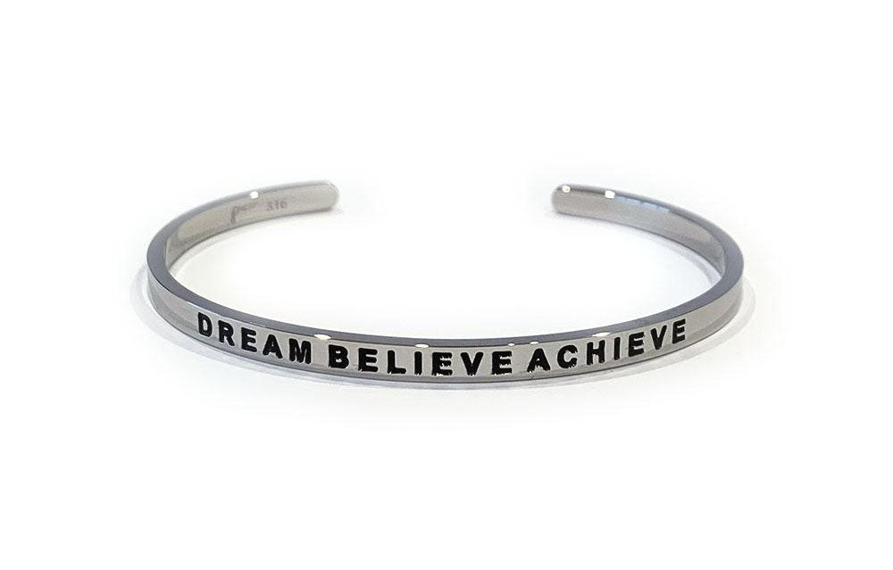 Dream Believe Achieve Bracelet - Rose Gold / Stainless Steel