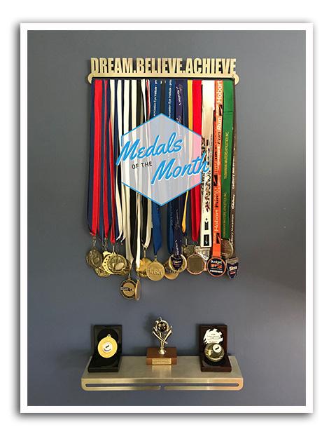 Medal Display Hanger - Dream. Believe. Achieve.™