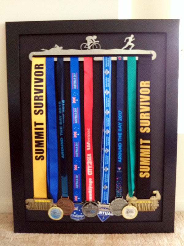 Triathlon Medal Display Hanger