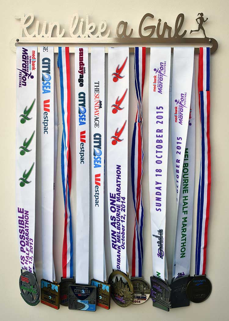 Running Race Medal Display Hanger - Run Like a Girl™