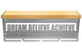 Wood Trophy Shelf with Medal Display Hanger - Dream Believe Achieve™